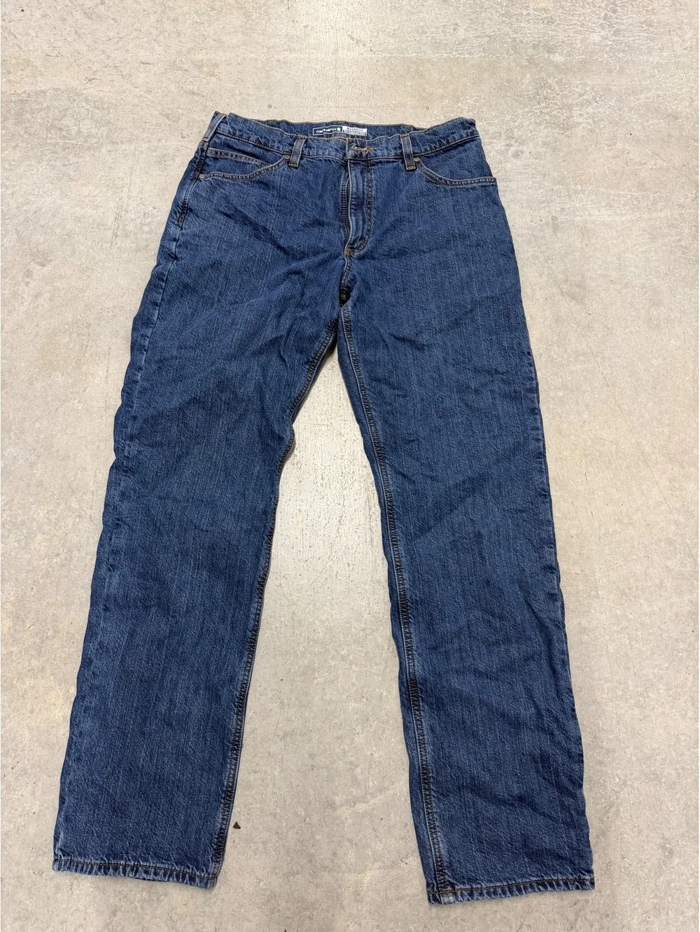 Carhartt Men's Relaxed Fit Flannel-Lined Denim Jeans - Style 104942